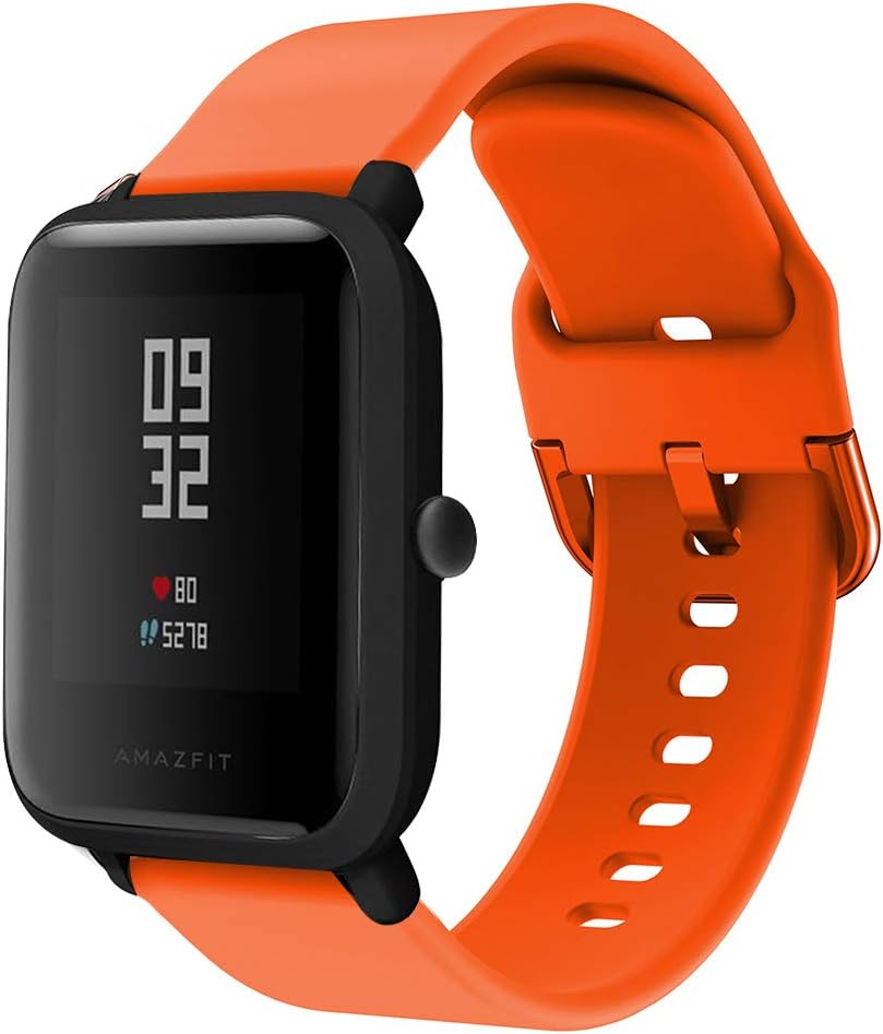 DKEnjoy 20MM Silicone Replacement Band Accessory Watch Wrist Strap Bracelet for Huami Xiaomi Amazfit Bip Smart Watch