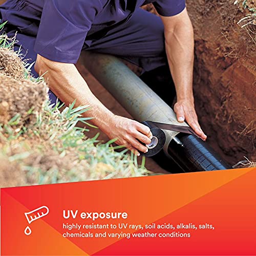 Scotch Painter's Tape 502" 3M(TM) Vinyl Corrosion Protection Tape 50, 2 in x 100 ft, Black