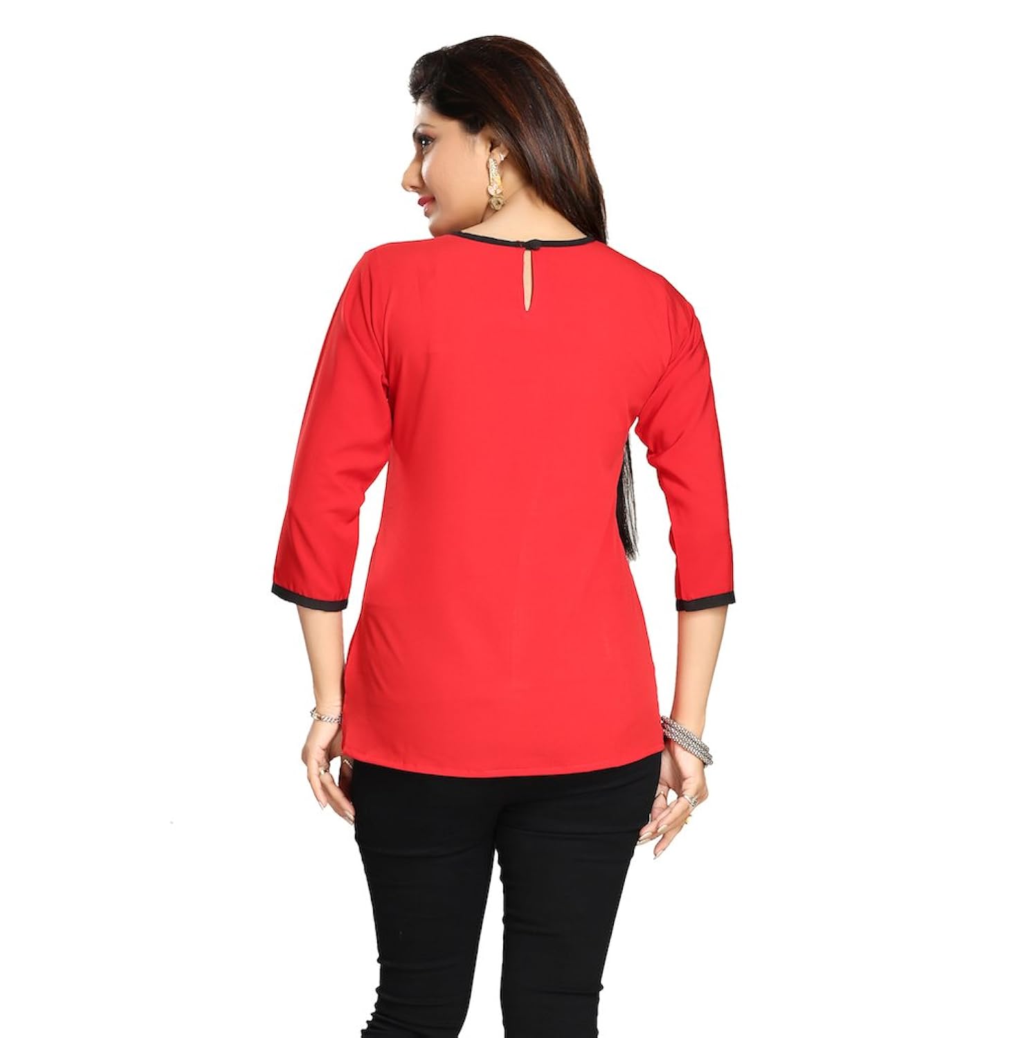 alc creations women's faux crepe top