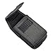 FOR CAT S30 Vertical Rugged Canvas Case Cover Holster with Fixed Belt Clip and Belt Loop * Fits phone w/ Single Layer Case on it *