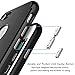 Willnorn Norn Armor Ultra Slim Carbon Fiber Style Dual Layer Protective Cellphone Case with Tempered Glass Screen Protector for iPhone 7 - Jet Black