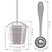 Large Tea Infuser (Set of 2) with Tea Scoop and Drip Trays by Apace – Multi Cup Size Stainless Steel Loose Leaf Tea Strainer and Steeper