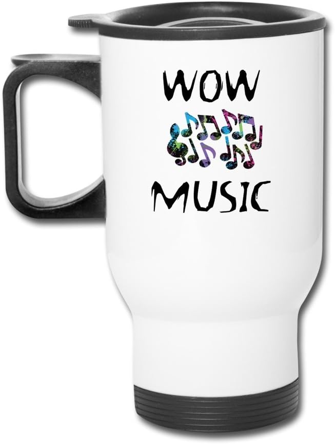 Fashion Design Wow Music Note White Mug