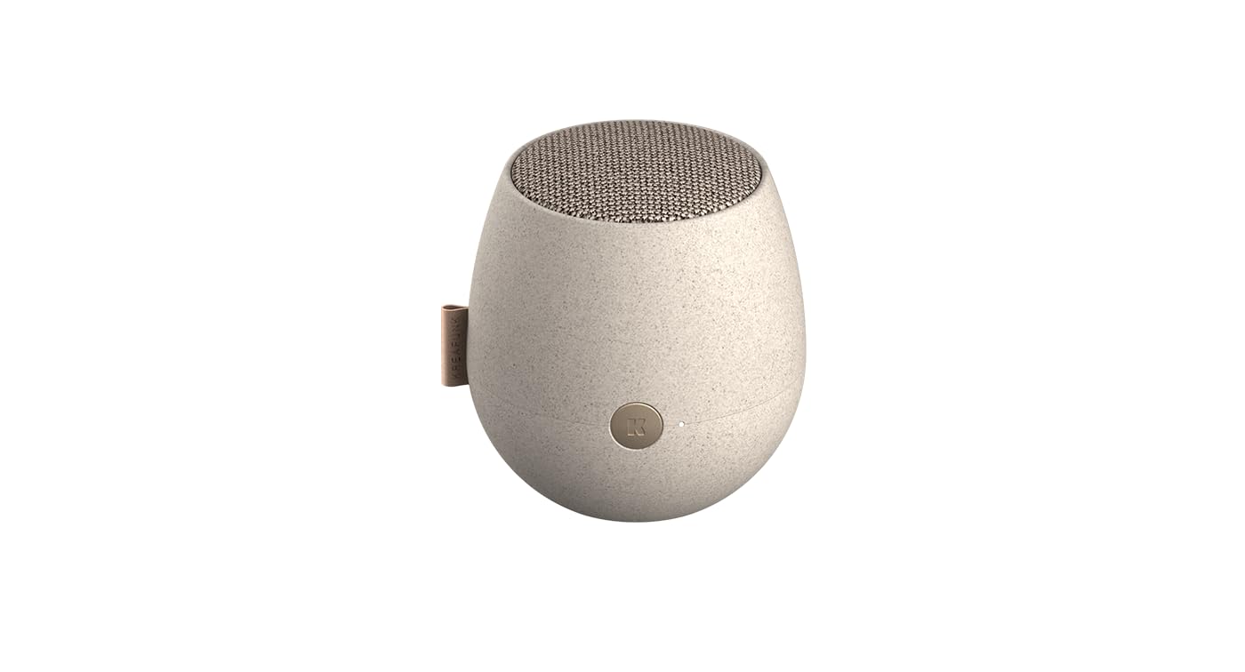KREAFUNK Care Series: aJAZZ, sustainable Bluetooth design speaker, with voice assistant control and wireless Qi charging technology, care