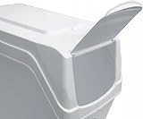 Prosperplast Set of 3 Recycling Bins 60 L Total 3 x 20 L White Stackable view 7