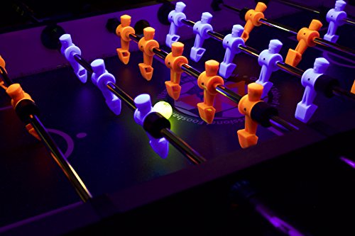 Warrior Table Soccer Black Light Pro Game Foosballs (Set of 8)