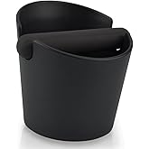 HOMEE Coffee Knock Box 4.8 Inch Barista Style Knock Box With Removable Bar | Round Shock-Absorbent Durable With Removable Knock Bar and Non-Slip Base Gift