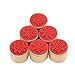 DECORA 6 Pieces Snowflake Floral Wooden Rubber Stamps for Card Making Scrapbooking and Crafts