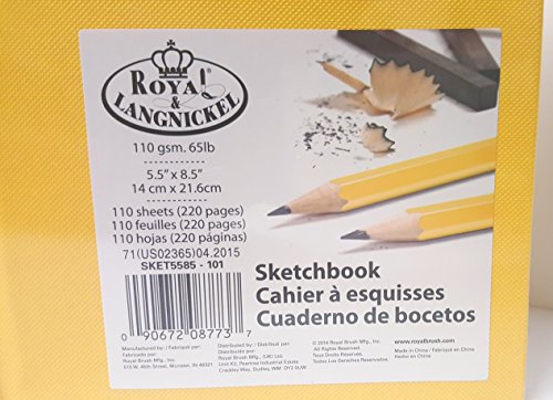 Tonic-Art Spiral Hardcover Sketchbook 5.5\"X8.5\"-65lb, 110 Sheet