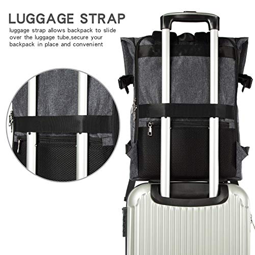backpack with luggage slide over