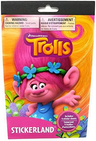 TROLLS - Stickerland Stickers - 4 Sheets