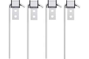 LIVOCCUR 4 Pcs Heavy Duty Exhaust Hanger Rod-Universal Exhaust Hangers Muffler Hanger, Exhaust Hanger Rod forCar Exhaust System Kit, 3/8" Rod 10" Long