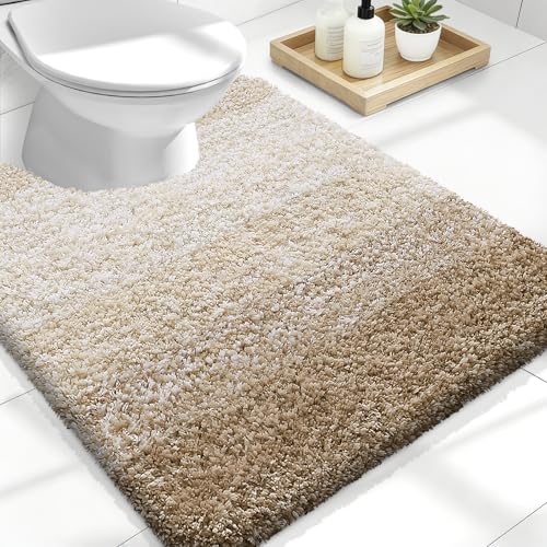 OLANLY Luxury Toilet Rugs U-shaped