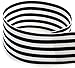 Black and White Striped Grosgrain Ribbon 1 ½ Inch, 30 Yards, Double Face, Premium, Fabric Ribbon, 1.5 Inch, 3 Rolls, 10 Yards Each, Gift Wrap Ribbon for Weddings, Bridal Showers, Christmas, Holidays