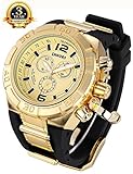 Trustworthy Men Big Size And heavy Gold-Tone Case Sport Watches