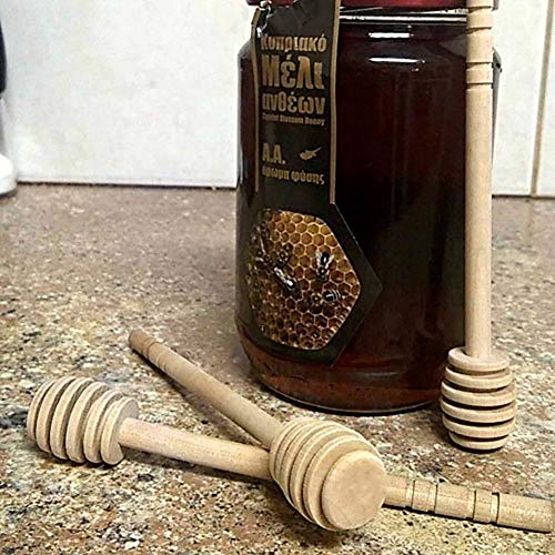 GIYOMI Wooden Honey Dipper Stick for Honey Jar Dispense Drizzle Honey,2