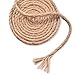 LOOMY 4mm 300 Feet Natural Jute Twine Arts and Crafts Jute Rope Industrial Packing Twine for DIY Crafts, Gardening Applications,Nursery Construction, Rustic Brown