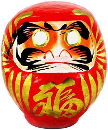 Takasaki YokohamaUSA 12" H Red Daruma Doll Good Luck Wishing Success/Made in Japan