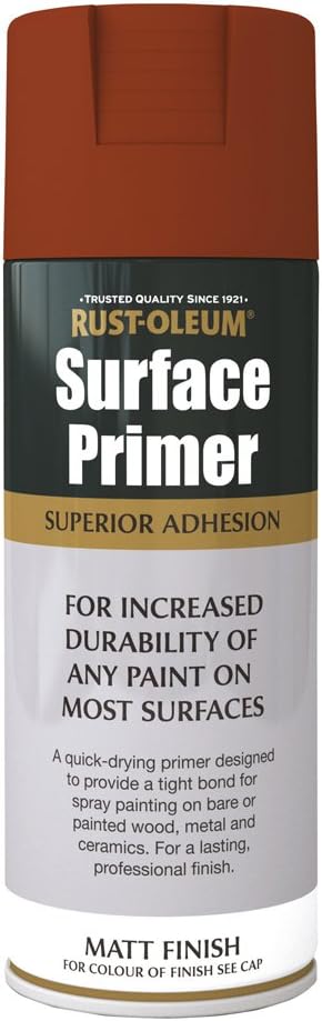 Rust-Oleum 400ml Red Matt Surface Primer Spray Paint