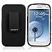 Cellularvilla for Samsung Galaxy Grand GT-I9080 GT-I9082 Duos Black Hard Soft Dual Layer Holster Case Kickstand with Locking Belt Swivel Clip Cover Protector