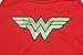 Wonder Woman Little Girls' Wonder Woman Sporty Mesh Pajama Short Set, Red, 4/5