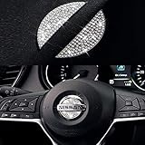 Bling Bling Steering Wheel Logo Caps Compatible