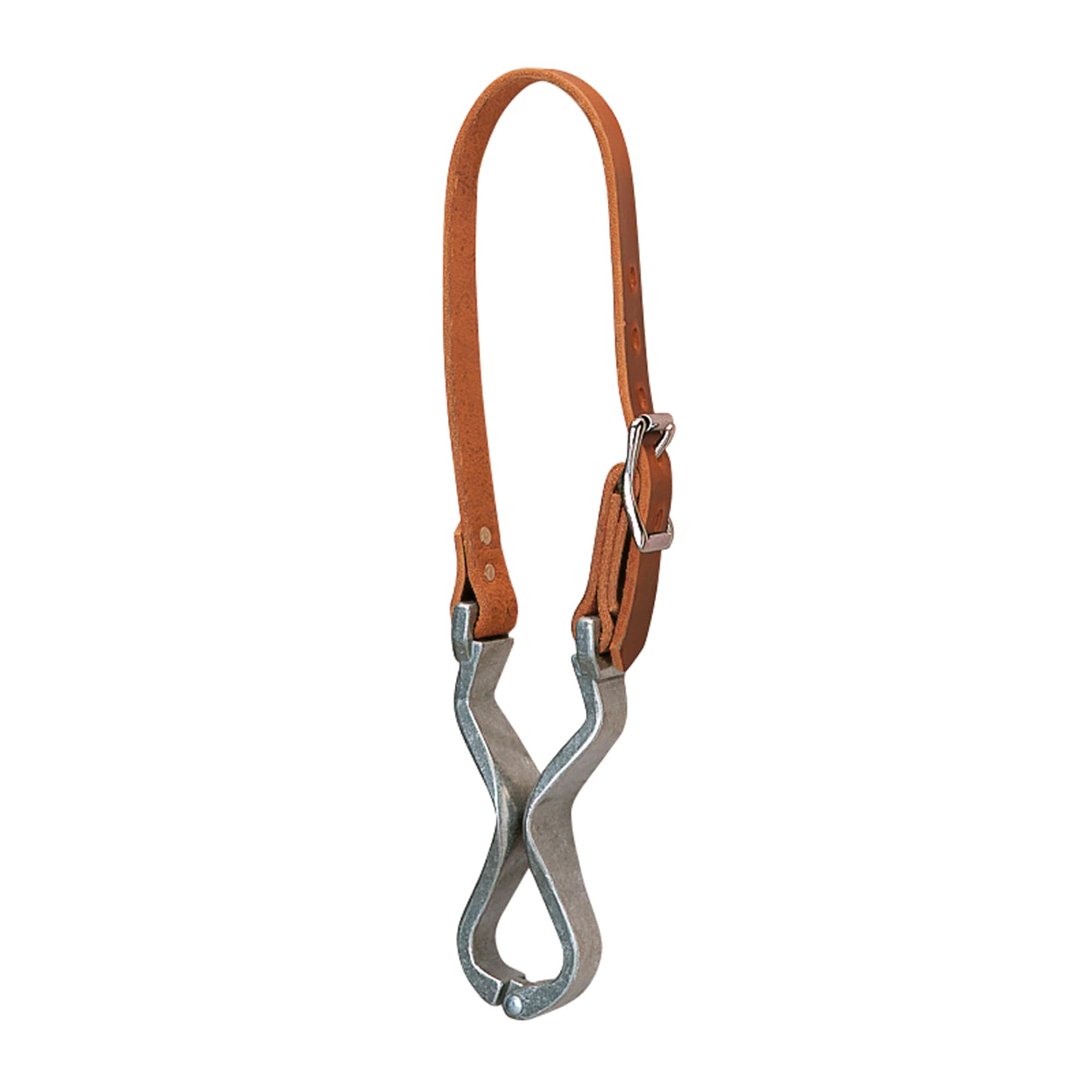 Weaver Leather Harness Leather and Aluminum Cribbing Strap Russet