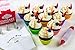 Bakeitfun Silicone Cupcake Liners Set, A Pack Of 12 Jumbo Size Reusable Non-Stick Baking Cups In 6 Colors, Piping Bag, Decorating Tips And Decoration Pen, And German Food Grade Materials