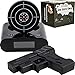 CREATOV DESIGN Target Alarm Clock with Gun - Infrared Target and Realistic Loud Sound Effects Fun Pistol Game Clocks for Heavy Sleepers Kids Boys & Girls Infrared 0.8 MW Black