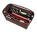 Pelikus® Felt Purse & Tote Organizer Insert/Multi-Pocket Handbag Shaper (Large, Chocolate)