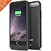 Trianium Atomic S 4000mAh Battery Case Compatible with iPhone 6s Plus and iPhone 6 Plus (5.5-inch) Phone -Extended Battery Charging Power Case - Black
