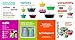 Collapse-it Silicone Food Storage Containers, 4-Piece Rectangle Set (Size - 6 Cups each, 24 Total Cups) - Oven, Microwave and Freezer Safe