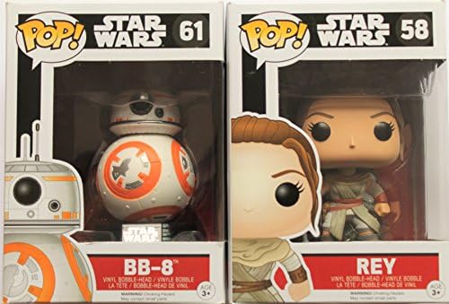 Funko POP Star Wars Episode 7: BB-8 and Rey 2 Piece BUNDLE