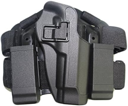 Airsoft Tactical Right Leg Thigh Quick Hand Holster with Magazine Pouch for M9 M92