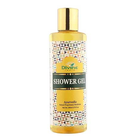 Divine India Shower Gel - Herbal Skin Nourisher and Body Odour Remover - 200 Ml