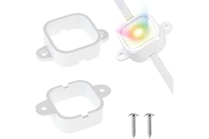 SIWBSYDD 80 Pack Mounting Brackets for Govee H706/H706 Pro Permanent Outdoor Lights, Light Clips Mounting Brackets Compatible with Govee H706A H706B H706C