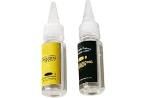 Bylesary - Fishing Rod Repair Glue, Epoxy Glue for Fishing Rod, AB Epoxy Resin Glue, Guide Rings for Fishing Rods, Tying Up, 