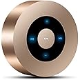 Smart LED Touch Play Bluetooth Speaker Portable Wireless Speakers with HD Sound / 12-Hour Playtime/Bluetooth 5.0 / Micro SD Support, for iPhone/ipad/Samsung/Tablet/Laptop/Notebook (Gold)