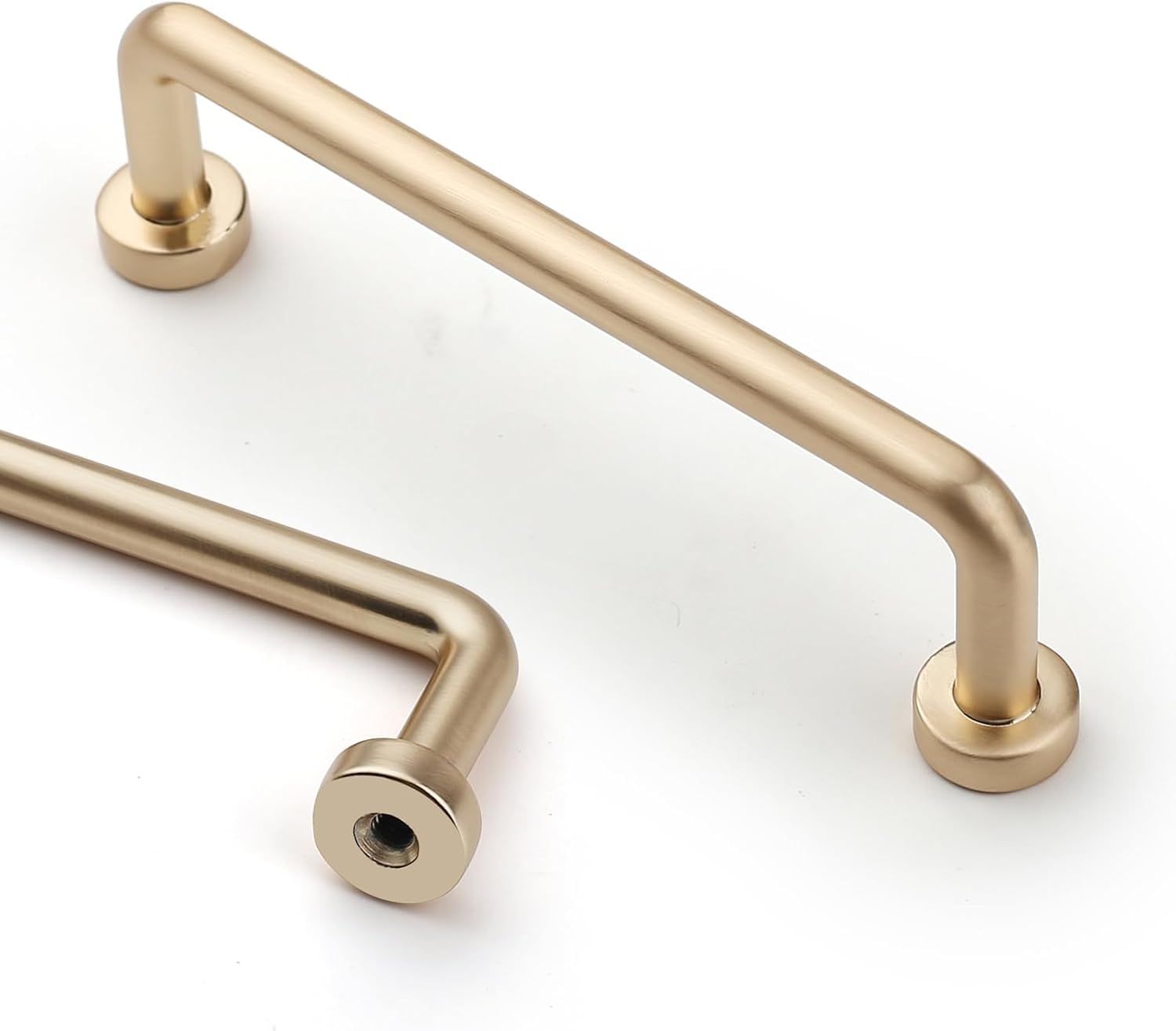 Amerdeco 10 Pack Gold 96mm Hole Centers Kitchen Cabinet Pulls Cabinet Hardware Kitchen Handles for Cabinets Cupboard Handles Drawer Pulls