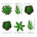 Houseables Artificial Succulent Plants, Fake Plant, 6 Pack, 4.25