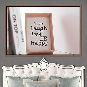 signwin Framed Canvas Wall Art Pressed Quotes 3D...