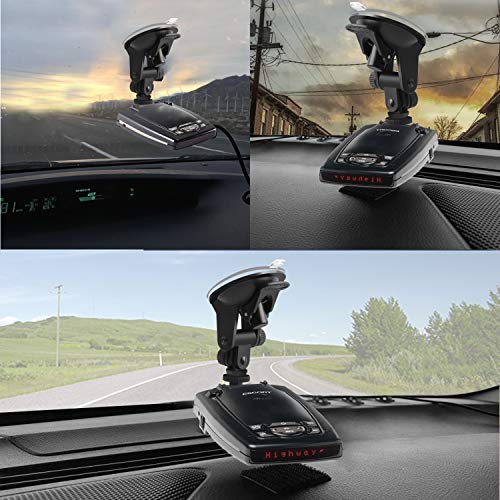 YeeBeny Suction Radar Detector Mount, Windshield & Dashboard Radar Holder for Escort Passport 9500ix 9500i 8500 7500 X50 X70 X80 Solo SC S2 S3 S4 s75 Beltronics RX65 GX65 Red (Not for Escort IX & MAX)