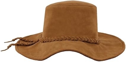 mens leather floppy hat