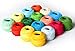 LE PAON Soft 10g Cotton Balls Rainbow Colors of Size 8 Perle/pearl Cotton Threads for Crochet, Hardanger, Cross Stitch, Needlepoint Hand Embroidery. All Different Colors (colorful Series)