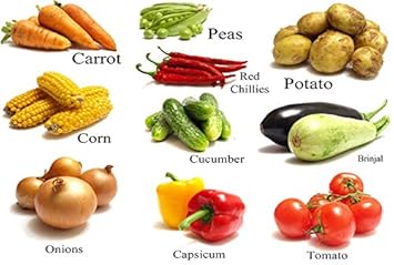 Buy Goappugo Nursery Class Decoration 10 Vegetables Wall Cutouts