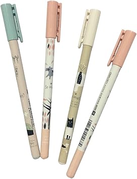 Amazon Petmallパック4pcsゲルペンかわいい韓国ペン文房具可愛いペンgelインクペンoffice 131 ジェルインクボールペン 文房具 オフィス用品