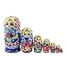 IUMÉ Nesting Dolls，Russian Matryoshka Wood Stacking Nested Semenov Wooden Handmade Toys The Best Gift for Children Kids Christmas Mother's Day Birthday Home Room Decorat Halloween Wishing Gift 7 PCS