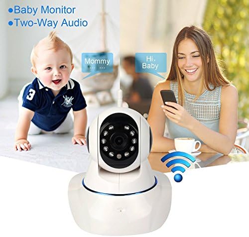 Peekaboo Baby HD IP WiFi 960P Video Baby Monitor Mountable ( Night Vision - Plug & Play - 2-Way Audio - Motion Detect - Alarm - Cellphone compatible - Intercom)