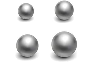 QZSTEELBALL 4 pcs Coin Ring Making Balls Chrome Steel Balls Monkey Fist Balls,Assortment of 5/8Inch, 3/4Inch, 7/8Inch,1Inch