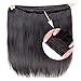 Wingirl Straight Remy Human Hair Bundles with Closure （14 16 18+12inch）Soft 8A Brazilian Hair 3 Bundles With Closure Natural Black Color